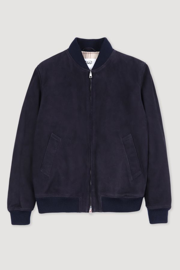 Suede Bombardier Jacket