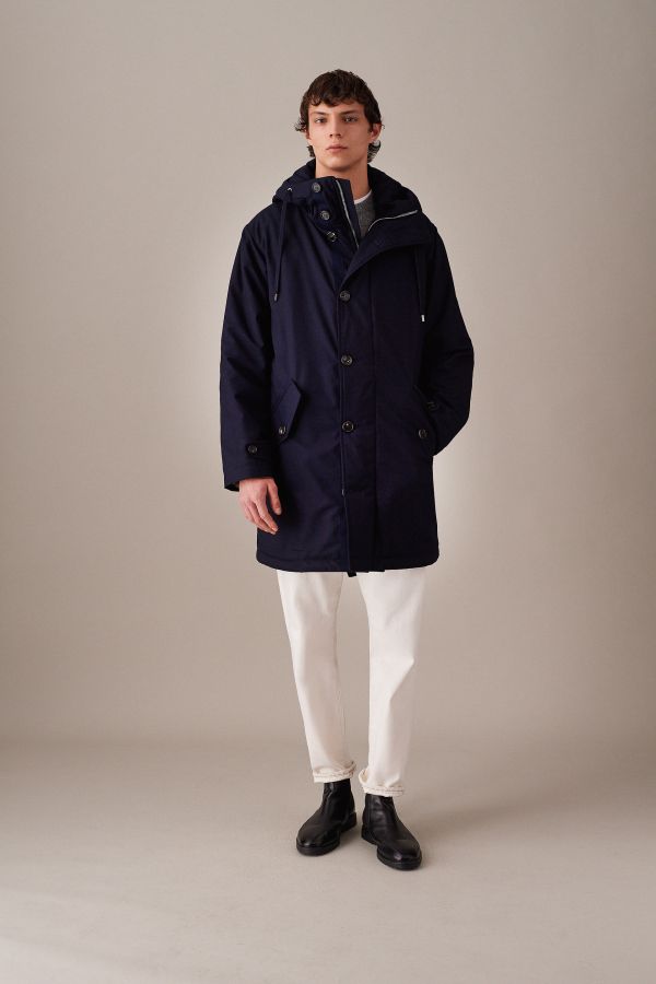 Technical Wool Parka Jacket