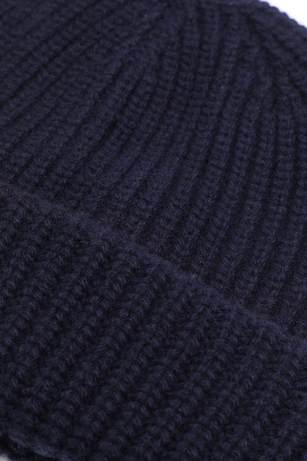 CASHMERE, RIBBED BEANIE