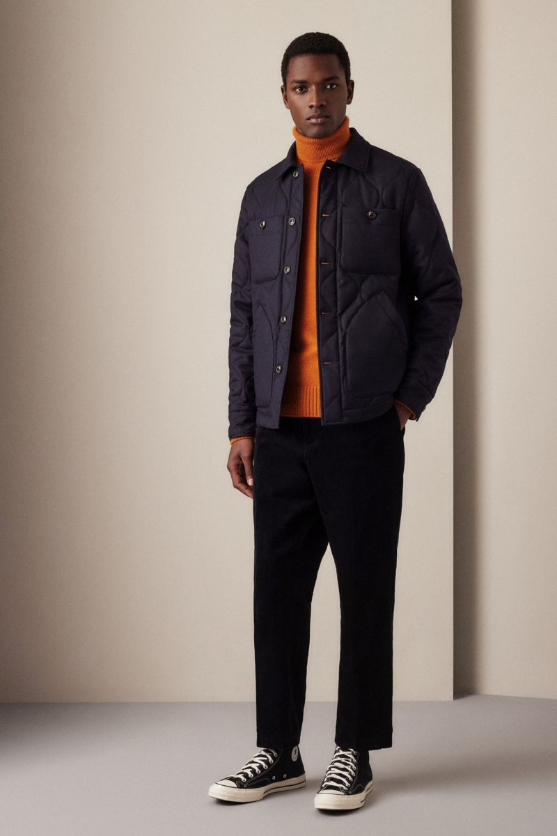 Quilted overshirt cheap