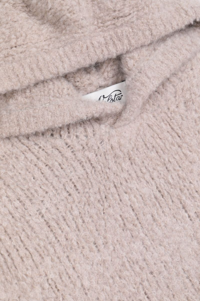 Cashmere and alpaca hoodie