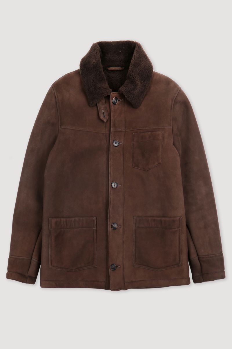 Designer shearling jacket hotsell mens