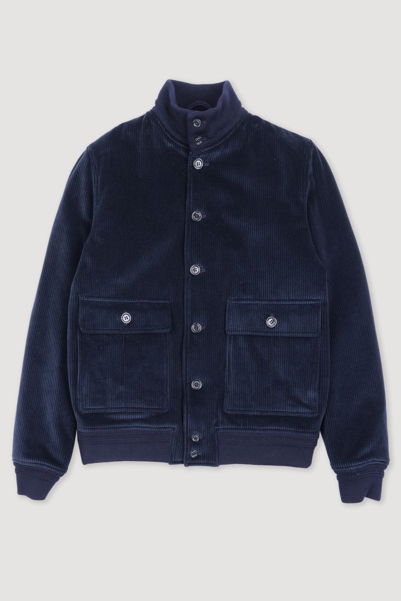 Navy Blue Corduroy Valstarino Jacket