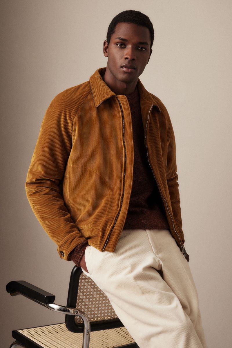 Mens corduroy zip jacket discount