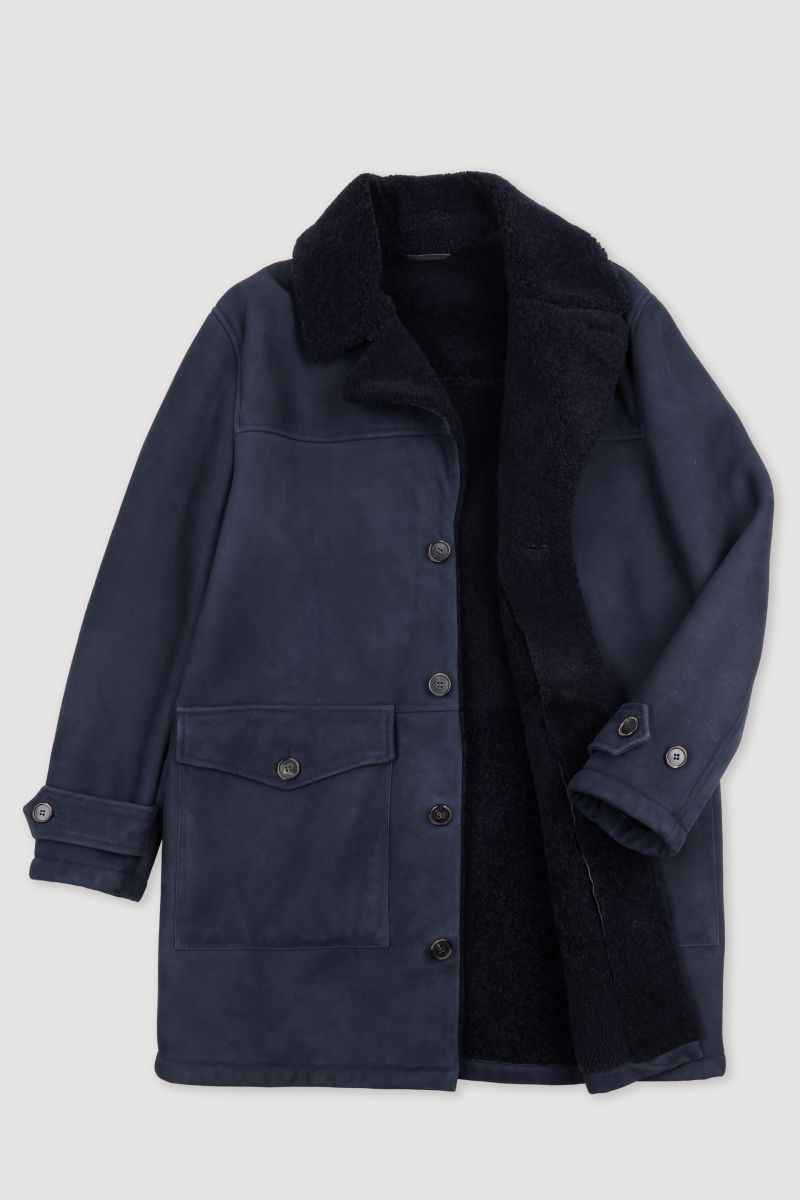 Suede Shearling Coat