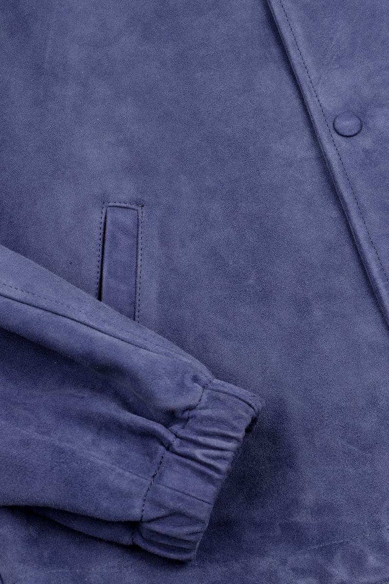 Coach denim button front bomber cheap