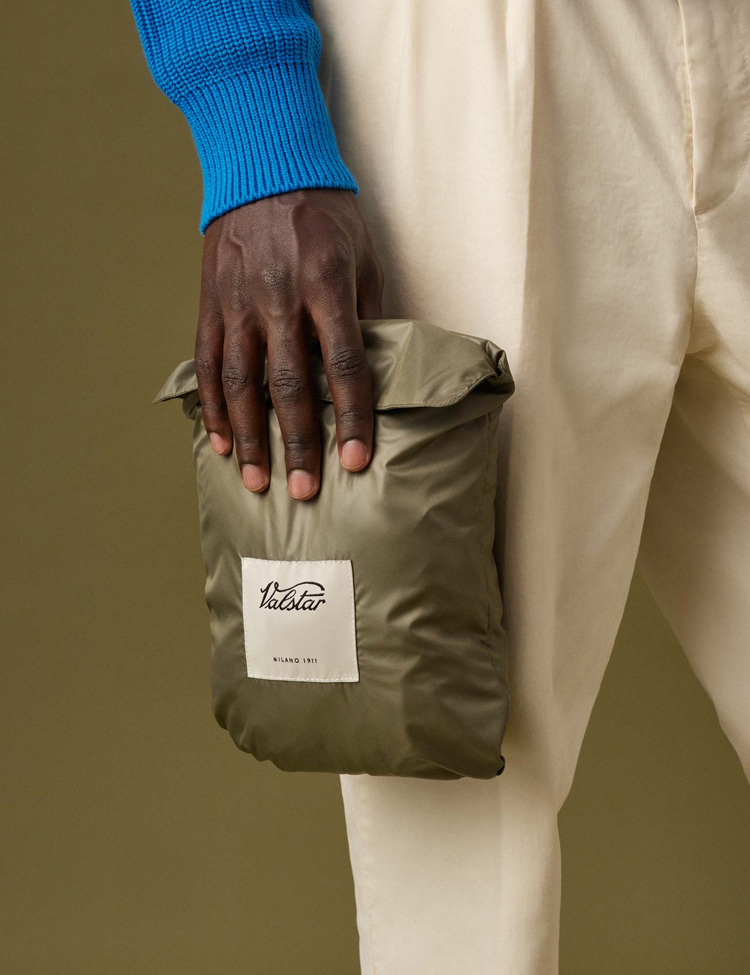 Men’s designer packable jacket